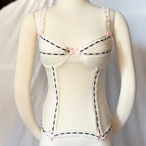 Victoria’s Secret polka dot corset
